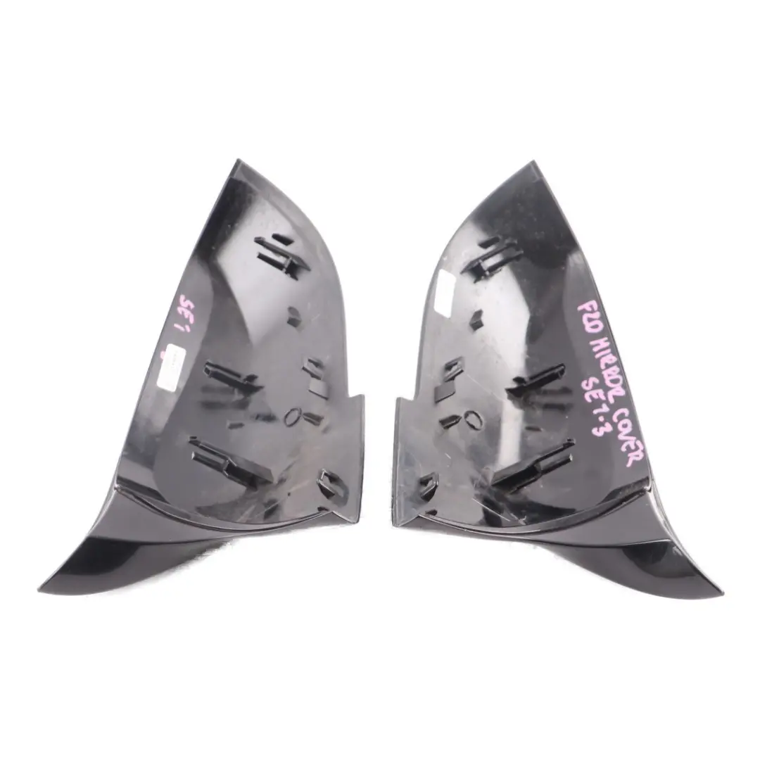  Wing Mirror Cover BMW F20 F30 F31 Left Right N/O/S Cap Casing Black Set - SKU F20 Mirror Cover Set-3 - Part number F20 Mirror Cover Set