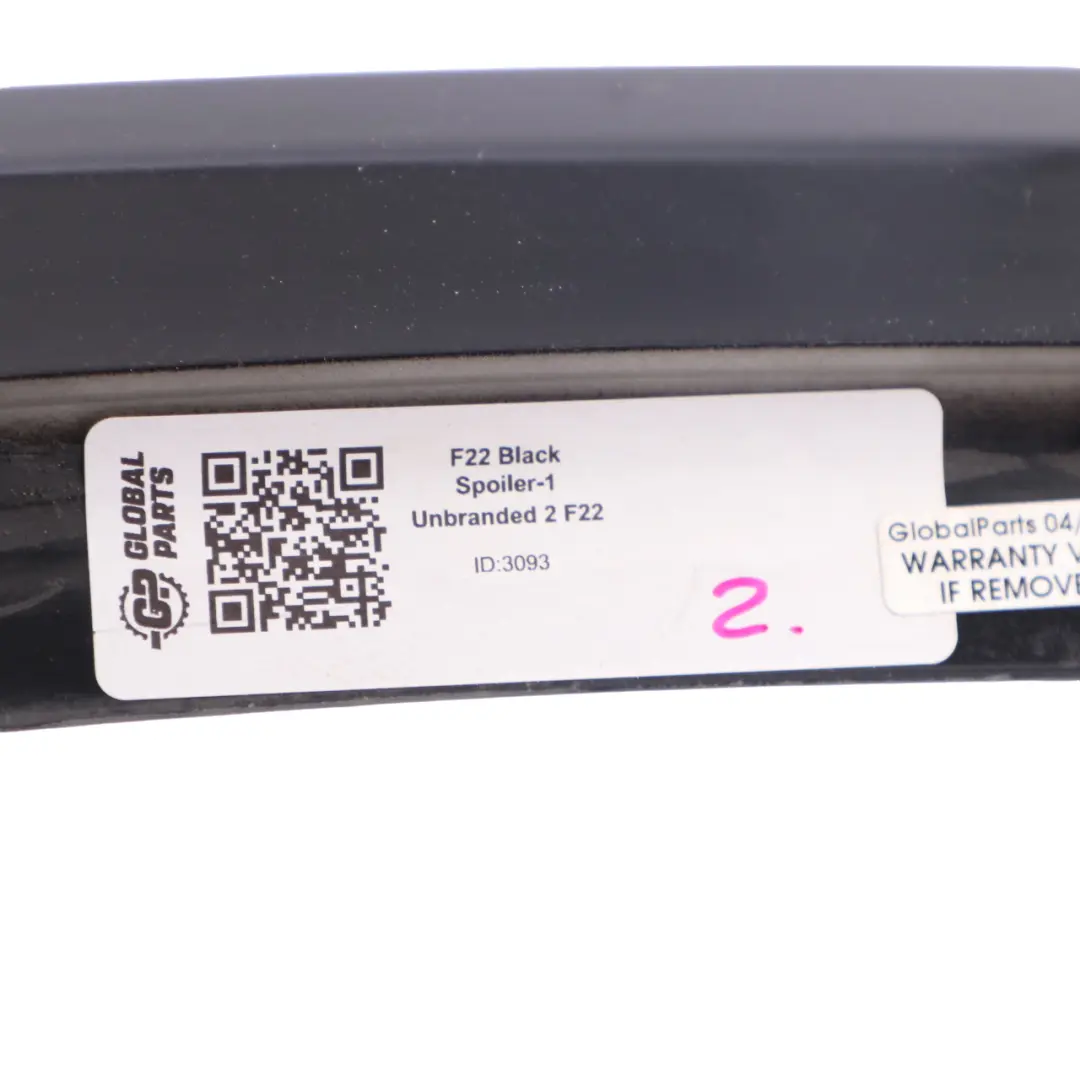 Boot Trunk Lid Spoiler Panel Lip Trim Black to BMW F22 Rear Tailgate with Part number F22 Black Spoiler BMW F22 Rear Tailgate Boot Trunk Lid Spoiler Panel Lip Trim Black - SKU F22 Black Spoiler-1 - Part number F22 Black Spoiler