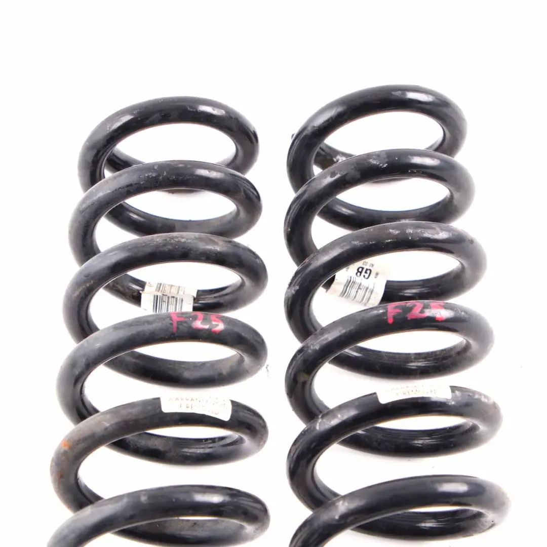 BMW X3 F25 Coil Spring GB Rear Axle Suspension Coil Springs Left Right N/O/S Set - SKU F25 GB Rear Coil Spring Set - Part number F25 GB Rear Coil Spring Set