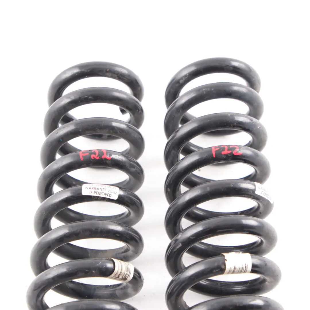 BMW F22 Coil Spring MC Rear Axle Suspension Coil Springs Left Right N/O/S Set - SKU F22 MC Rear Coil Spring Set - Part number F22 MC Rear Coil Spring Set