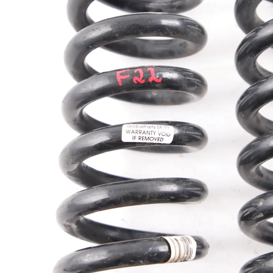 BMW F22 Coil Spring MC Rear Axle Suspension Coil Springs Left Right N/O/S Set - SKU F22 MC Rear Coil Spring Set - Part number F22 MC Rear Coil Spring Set
