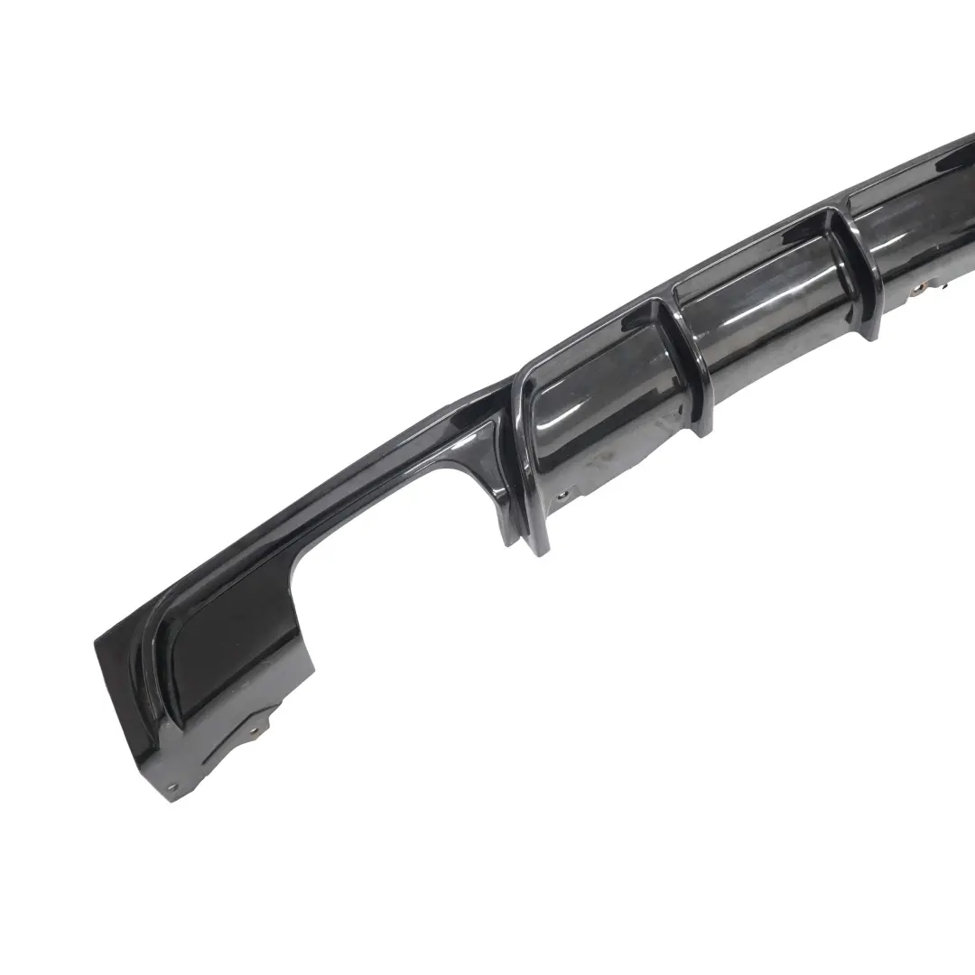 Diffuser M Sport Performance Twin Exhaust Rear Bumper High Gloss to BMW 3 F30 Rear with Part number F30 Diffuser BMW 3 F30 Rear Diffuser M Sport Performance Twin Exhaust Rear Bumper High Gloss - SKU F30 Diffuser - Part number F30 Diffuser