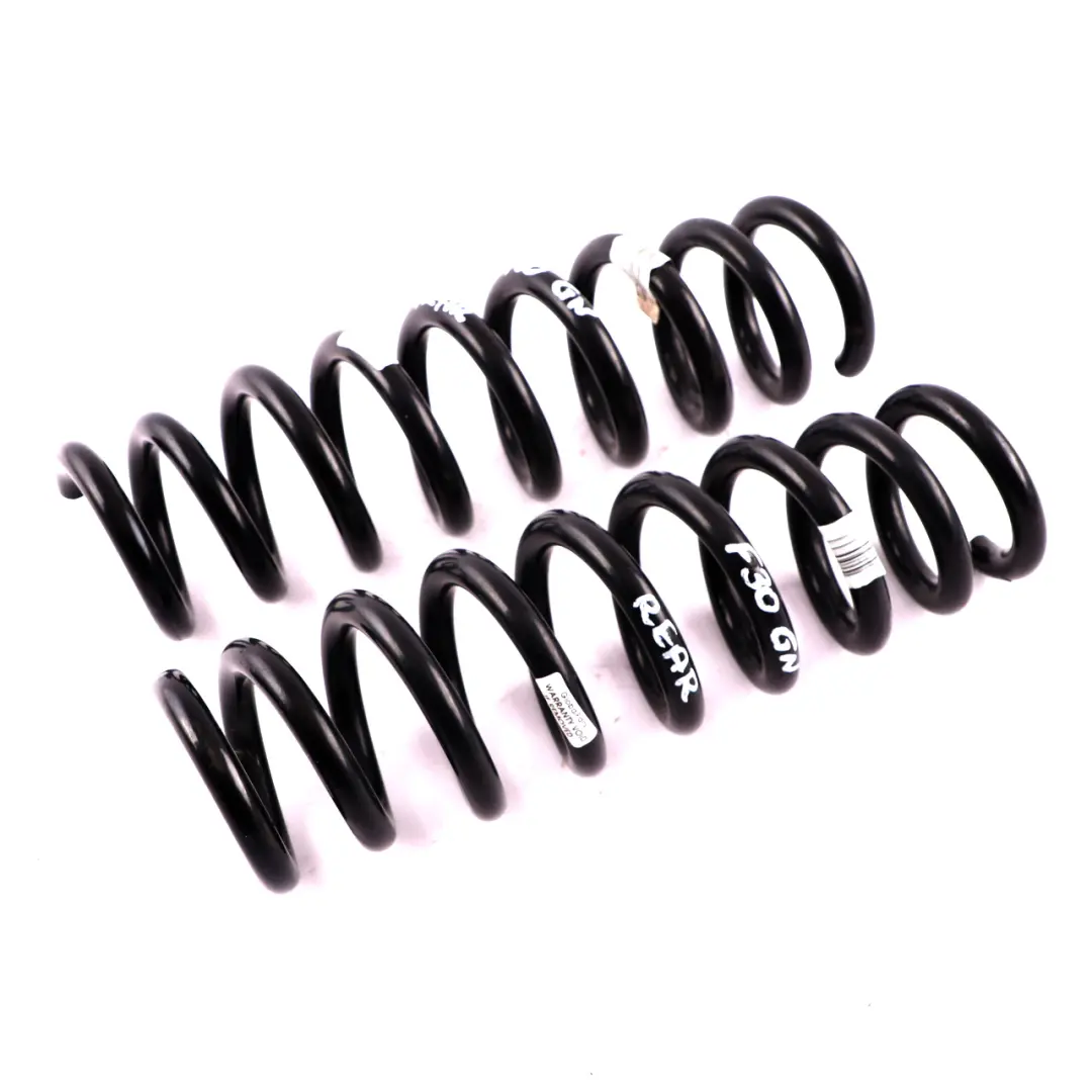 Sospensione asse posteriore sinistra destra Set molle elicoidali GN per BMW F30 con numero di parte F30 GN BMW F30 Sospensione asse posteriore sinistra destra Set molle elicoidali GN - SKU F30 GN Rear Coil Spring Set - Numero di parte F30 GN