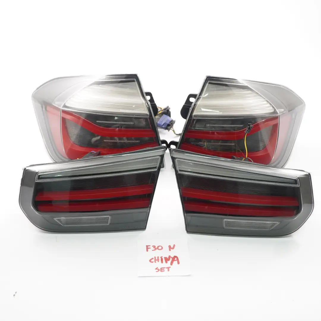 BMW F30 LCI Hinten Klar Lampe Rücklicht Links Rechts LED Verkabelung China Set - SKU F30 LCI Rear Lights China - Teilenummer F30 LCI Rear Lights China