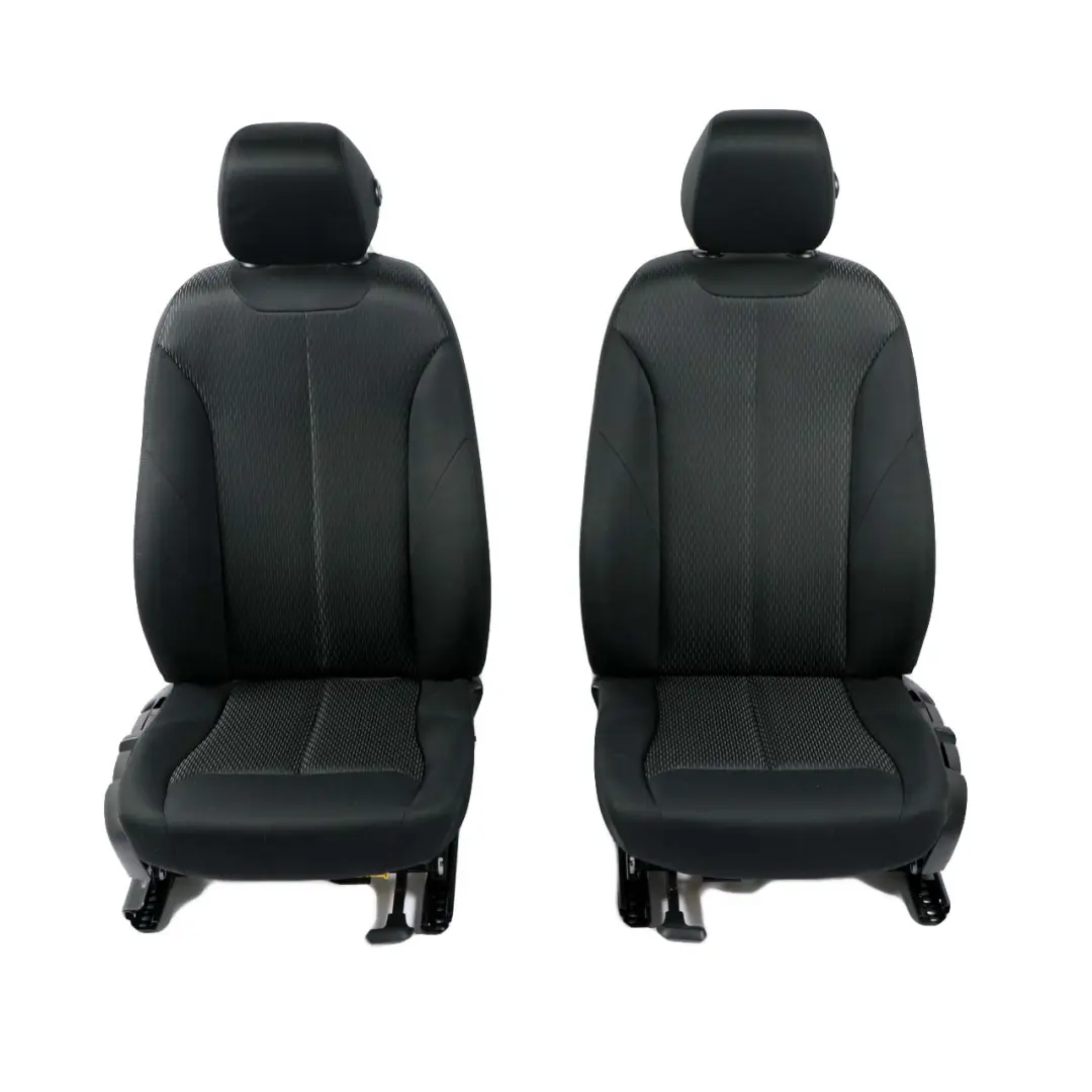 BMW F30 LCI Cloth Fabric Interior Seats Front Rear Seat Black Move Anthracite - SKU F30 Set Cloth Seats Move (BDAT) - Part number 7295060