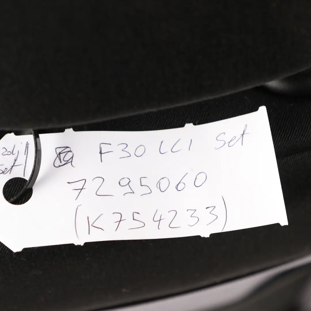 BMW F30 LCI Cloth Fabric Interior Seats Front Rear Seat Black Move Anthracite - SKU F30 Set Cloth Seats Move (BDAT) - Part number 7295060