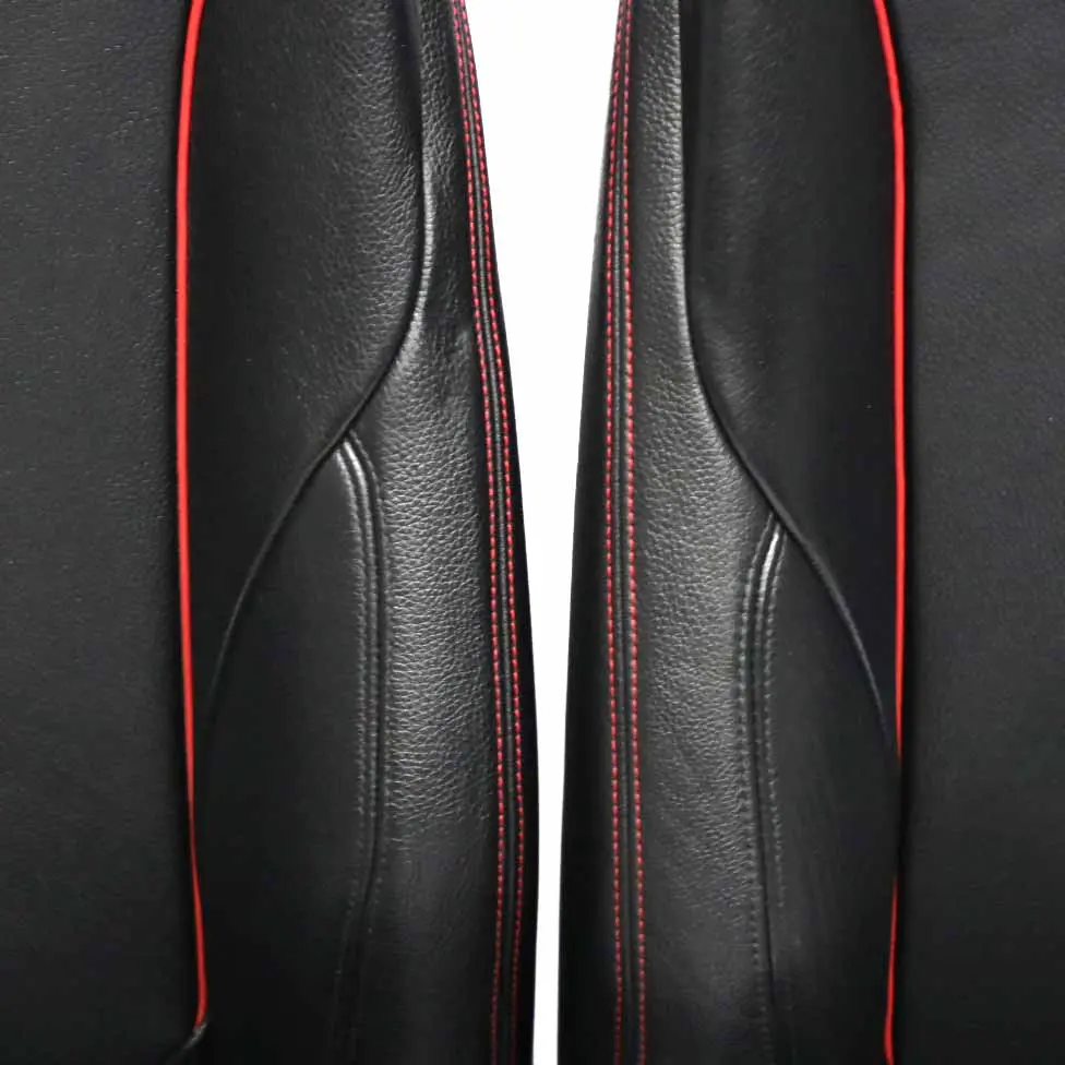 BMW F30 Asientos M Sport Negro Cuero Dakota Acento Rojo Interior Set Seat - SKU F30 Sport Black Leather Seats LCL3 - Número de pieza F30 Sport Black Leather Seats Red