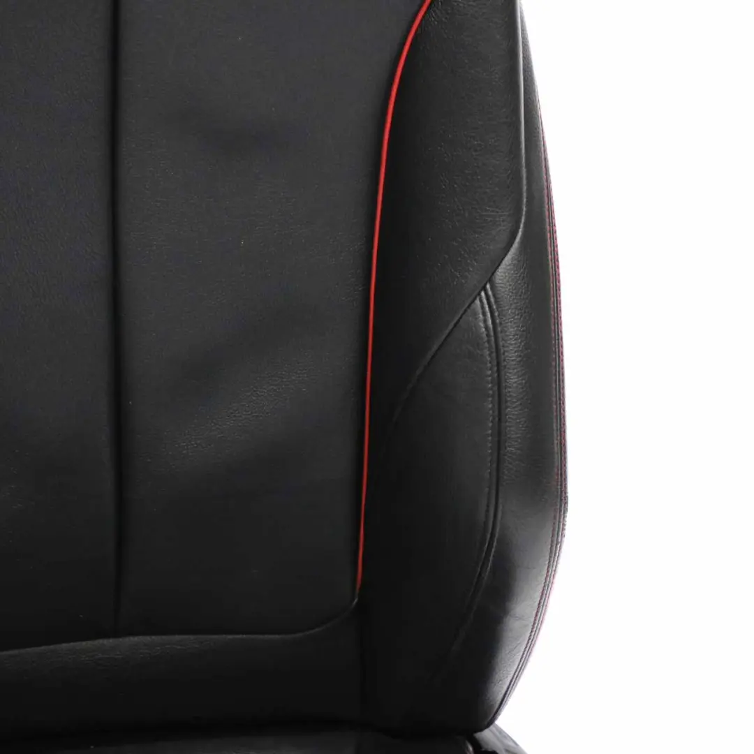 BMW F30 Asientos M Sport Negro Cuero Dakota Acento Rojo Interior Set Seat - SKU F30 Sport Black Leather Seats LCL3 - Número de pieza F30 Sport Black Leather Seats Red
