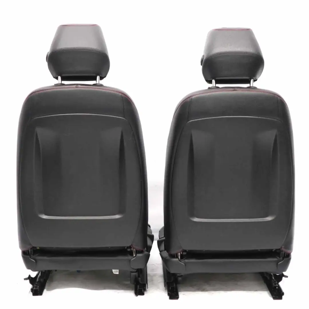 BMW F30 Sitze M Sport Schwarz Leder Dakota Akzent Rot Interieur Set Sitz - SKU F30 Sport Black Leather Seats LCL3 - Teilenummer F30 Sport Black Leather Seats Red