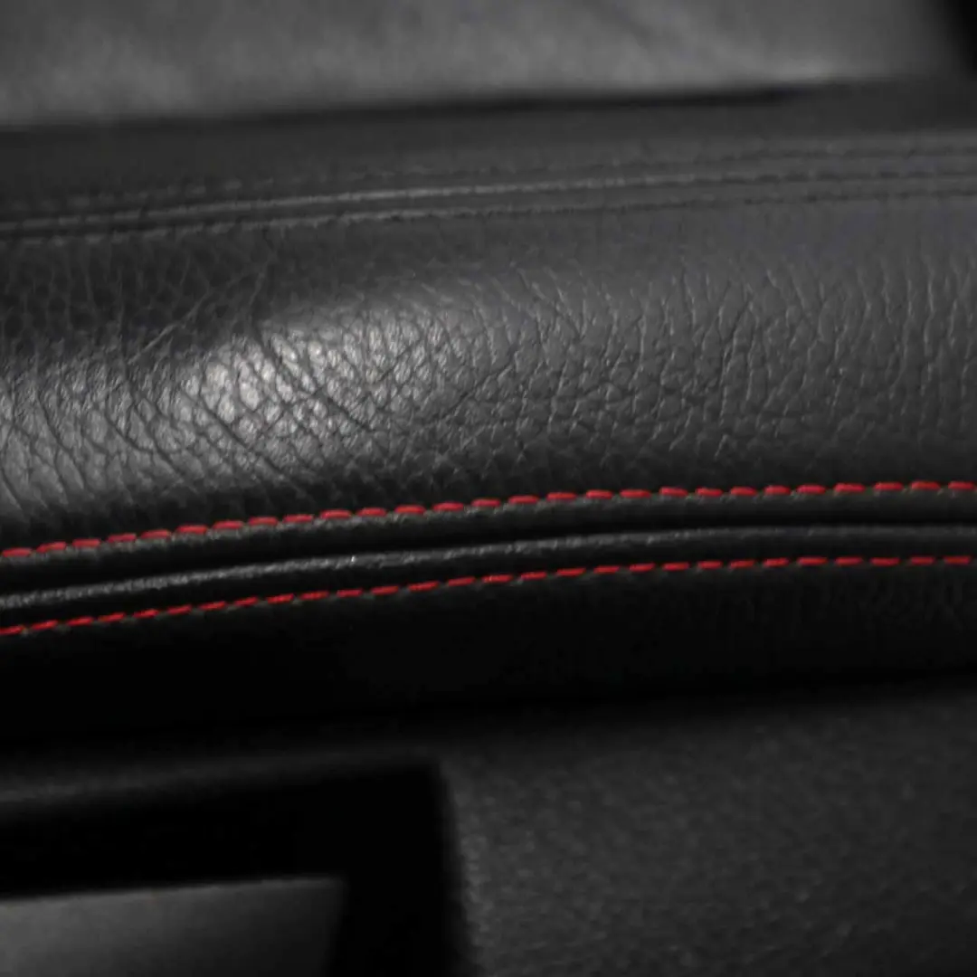 BMW F30 Asientos M Sport Negro Cuero Dakota Acento Rojo Interior Set Seat - SKU F30 Sport Black Leather Seats LCL3 - Número de pieza F30 Sport Black Leather Seats Red