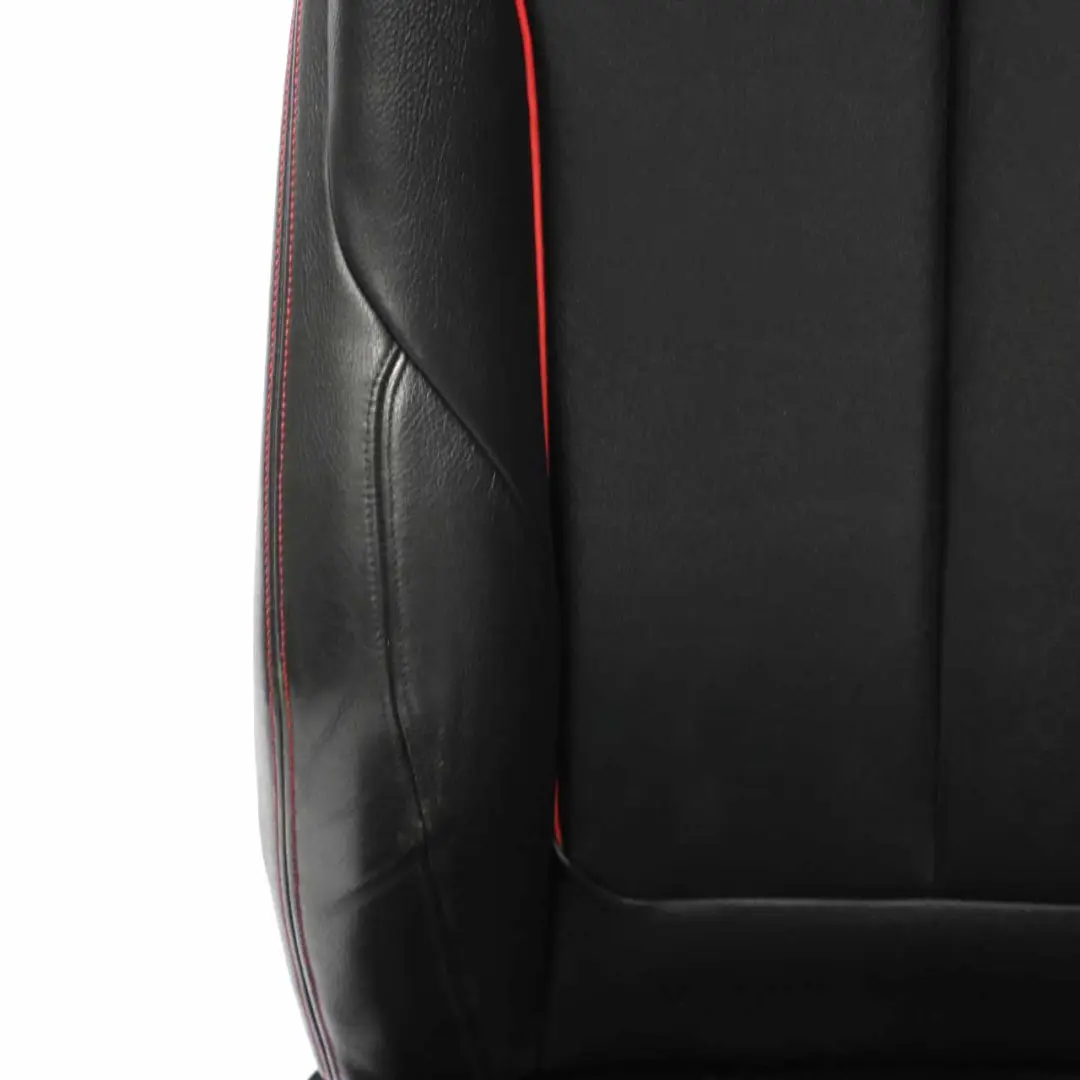 BMW F30 Sièges M Sport Cuir Noir Dakota Accent Red Interior Set Seat - SKU F30 Sport Black Leather Seats LCL3 - Numéro de pièce F30 Sport Black Leather Seats Red