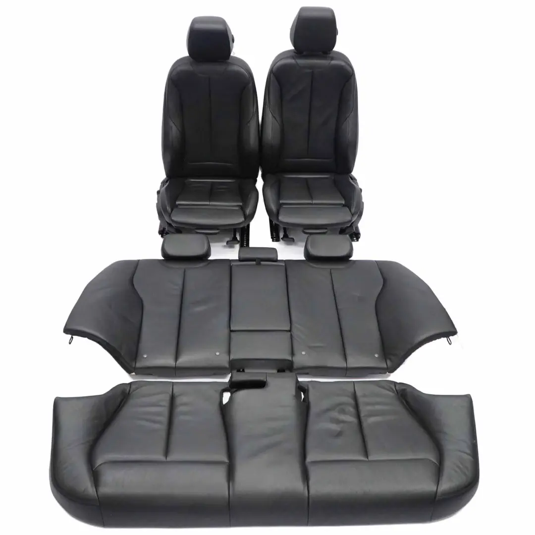 BMW M Sport Nero Sedili Interni Pelle Sedili Anteriori Posteriori Portiere - SKU F30 Sport Black Leather Seats - Numero di parte F30