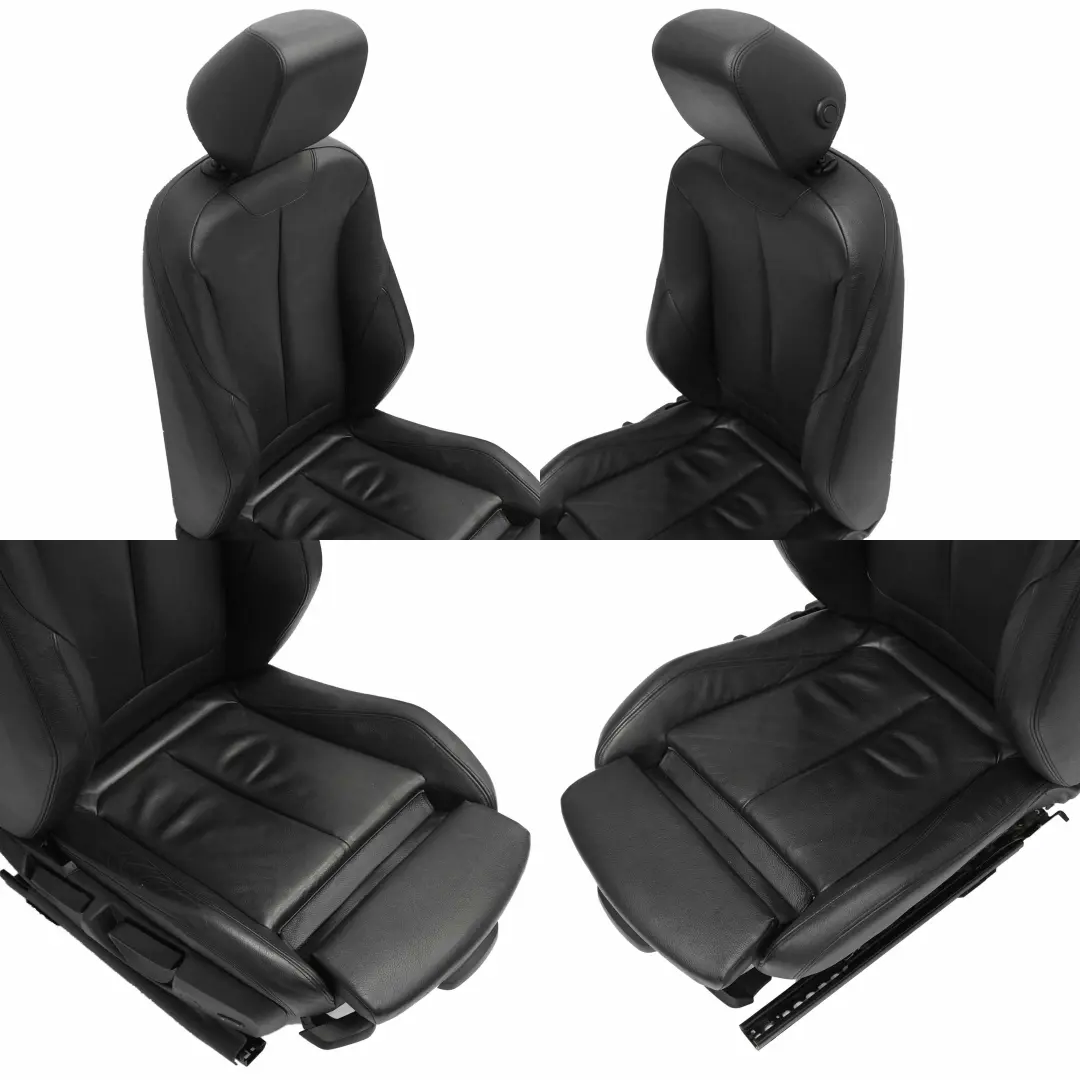 BMW M Sport Black Leather Interior Seats Front Rear Seat and Door Cards - SKU F30 Sport Black Leather Seats - Part number F30