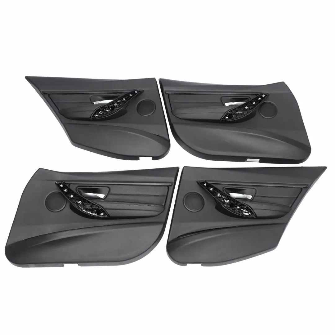 BMW M Sport Nero Sedili Interni Pelle Sedili Anteriori Posteriori Portiere - SKU F30 Sport Black Leather Seats - Numero di parte F30