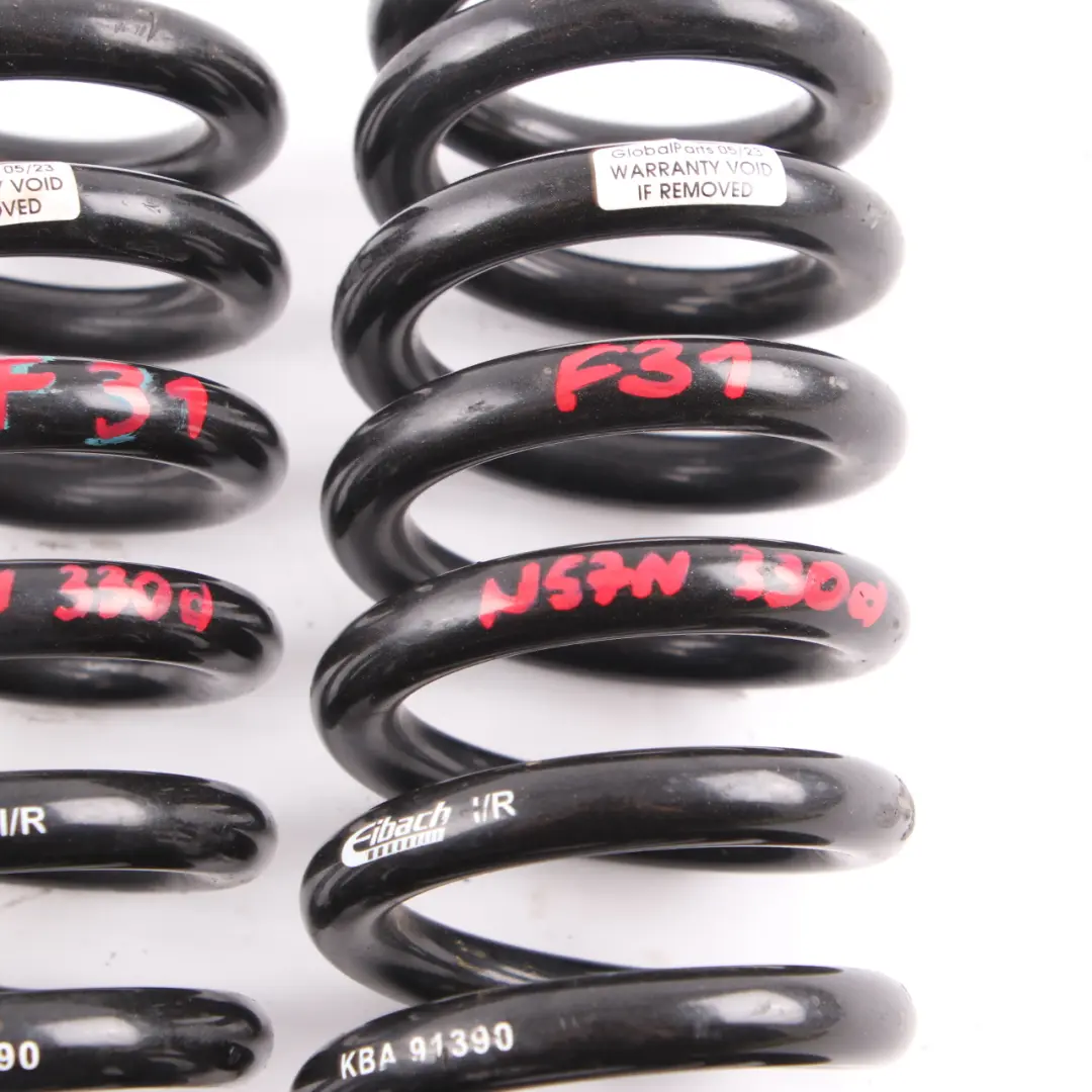  Coil Spring Set BMW F31 Sport Eibach D/T KBA 91390 Rear N/O/S Coil Suspension - SKU KBA91390 - Part number F31 Sport Eibach KBA 91390