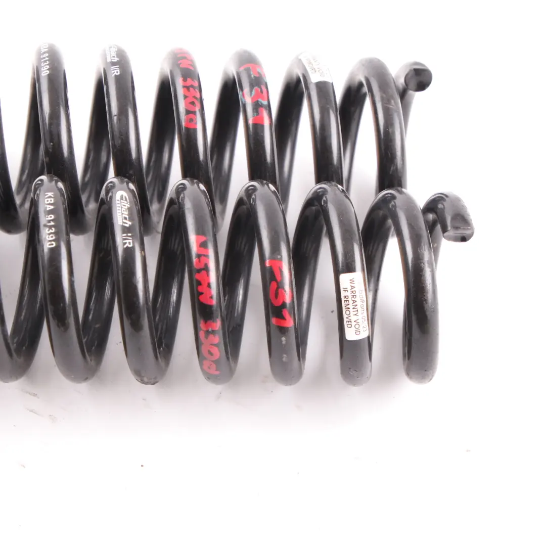 Coil Spring Set BMW F31 Sport Eibach D/T KBA 91390 Rear N/O/S Coil Suspension - SKU KBA91390 - Part number F31 Sport Eibach KBA 91390