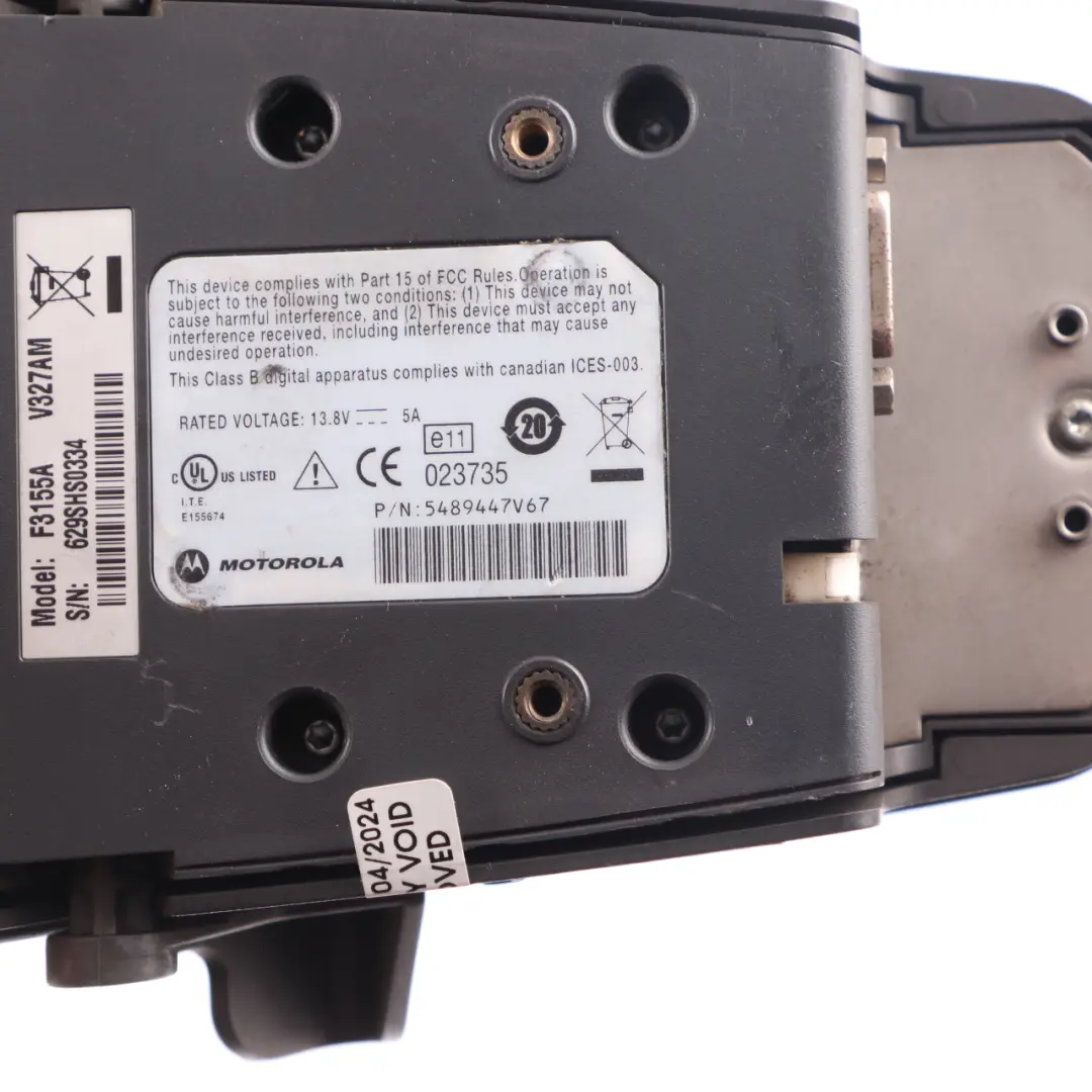 Motorola Phone Cradle Bracket V327AM to with Part number F3155A Motorola Phone Cradle Bracket V327AM - SKU F3155A - Part number F3155A