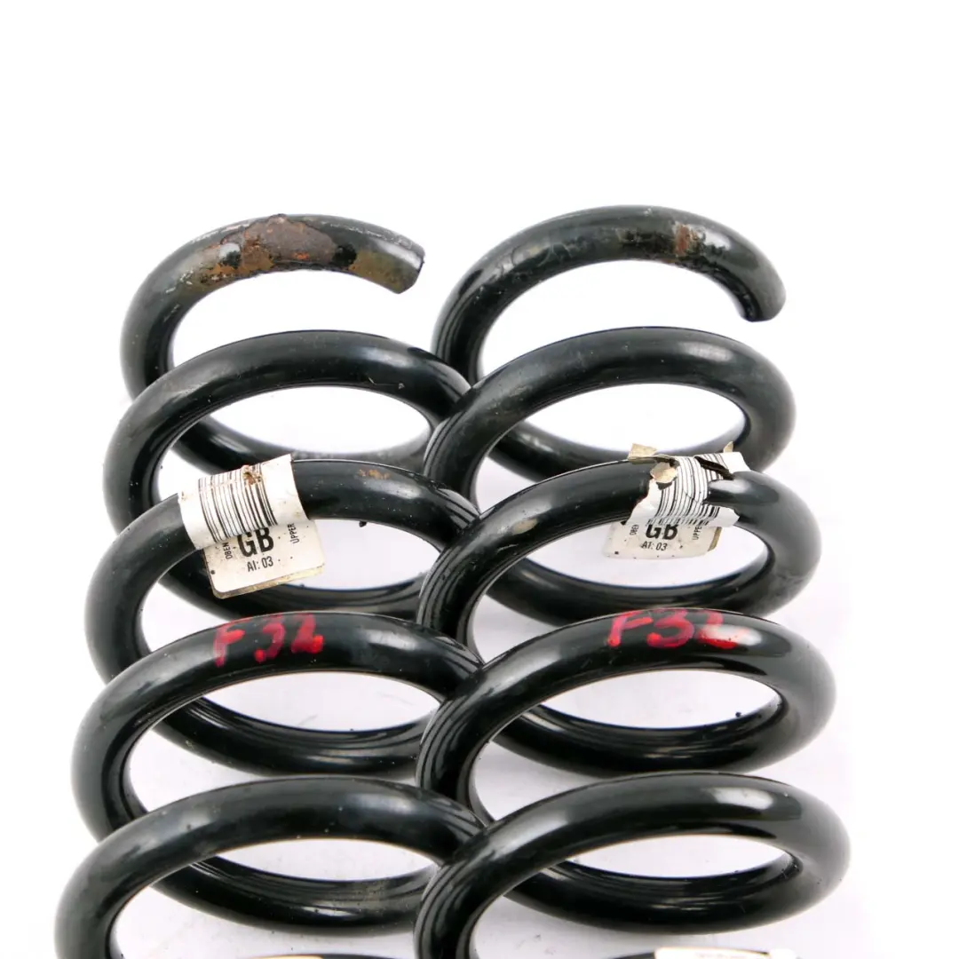 BMW F32 Coil Spring GB Rear Axle Suspension Left Right N/O/S Set - SKU F32 GB Rear Coil Spring Set - Part number F23 GL Rear Coil Spring Set
