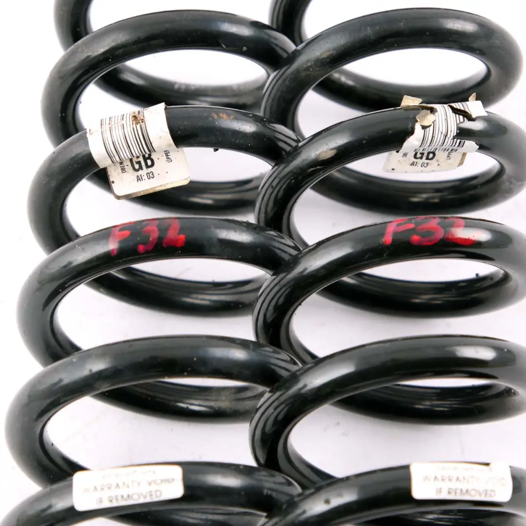 BMW F32 Coil Spring GB Rear Axle Suspension Left Right N/O/S Set - SKU F32 GB Rear Coil Spring Set - Part number F23 GL Rear Coil Spring Set