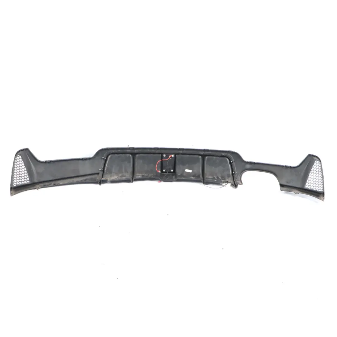 BMW F32 F33 M Sport Look Rear Bumper Bottom Light Trim Panel Diffuser Black - SKU F32 Rear M-Sport - Part number F32 Rear M-Sport