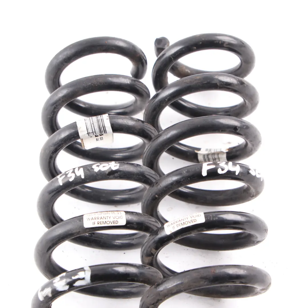 BMW F34 GT Juego Muelles Suspensión Trasero Izquierdo Derecho - SKU F34-GT-REAR-COIL-SPRING-SET-EG - Número de pieza F34 GT Rear Coil Spring Set EG