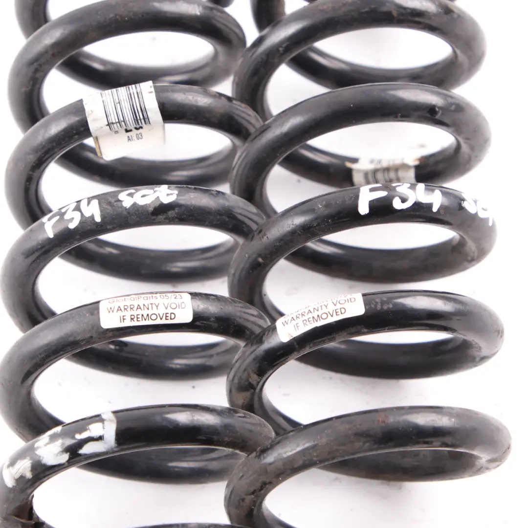 BMW F34 GT Juego Muelles Suspensión Trasero Izquierdo Derecho - SKU F34-GT-REAR-COIL-SPRING-SET-EG - Número de pieza F34 GT Rear Coil Spring Set EG