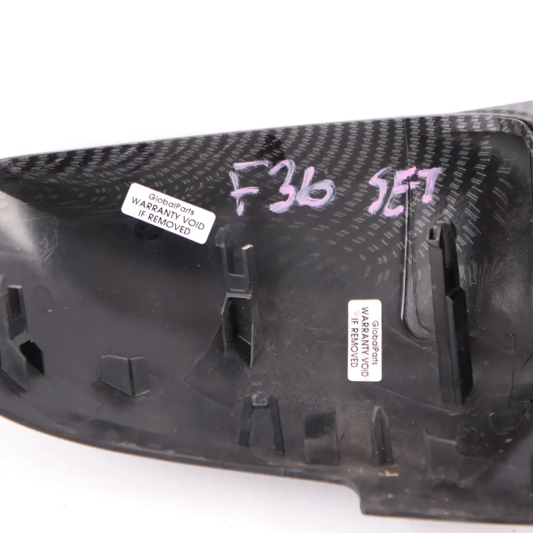 Wing Mirror BMW F36 Cap Casing Left Right Carbon Set to Cover with Part number F36 Carbon Set Cover Wing Mirror BMW F36 Cap Casing Left Right Carbon Set - SKU F36 Carbon Set - Part number F36 Carbon Set