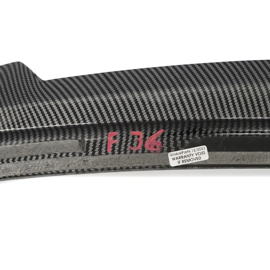 BMW F36 Rear Boot Tailgate Trunk Lid Spoiler Carbon M Performance Look - SKU F36 Carbon Spoiler - Part number F36 Carbon Spoiler