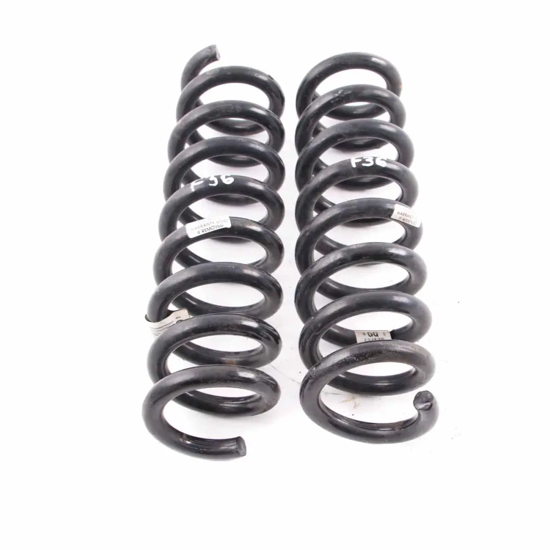 Sospensione asse posteriore sinistra destra Set di molle elicoidali GQ per BMW F36 con numero di parte F30 GQ BMW F36 Sospensione asse posteriore sinistra destra Set di molle elicoidali GQ - SKU F36 GQ Rear Coil Spring Set - Numero di parte F30 GQ