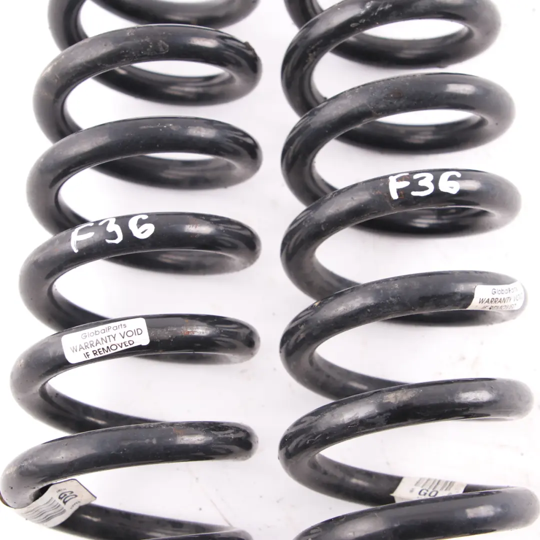 Sospensione asse posteriore sinistra destra Set di molle elicoidali GQ per BMW F36 con numero di parte F30 GQ BMW F36 Sospensione asse posteriore sinistra destra Set di molle elicoidali GQ - SKU F36 GQ Rear Coil Spring Set - Numero di parte F30 GQ