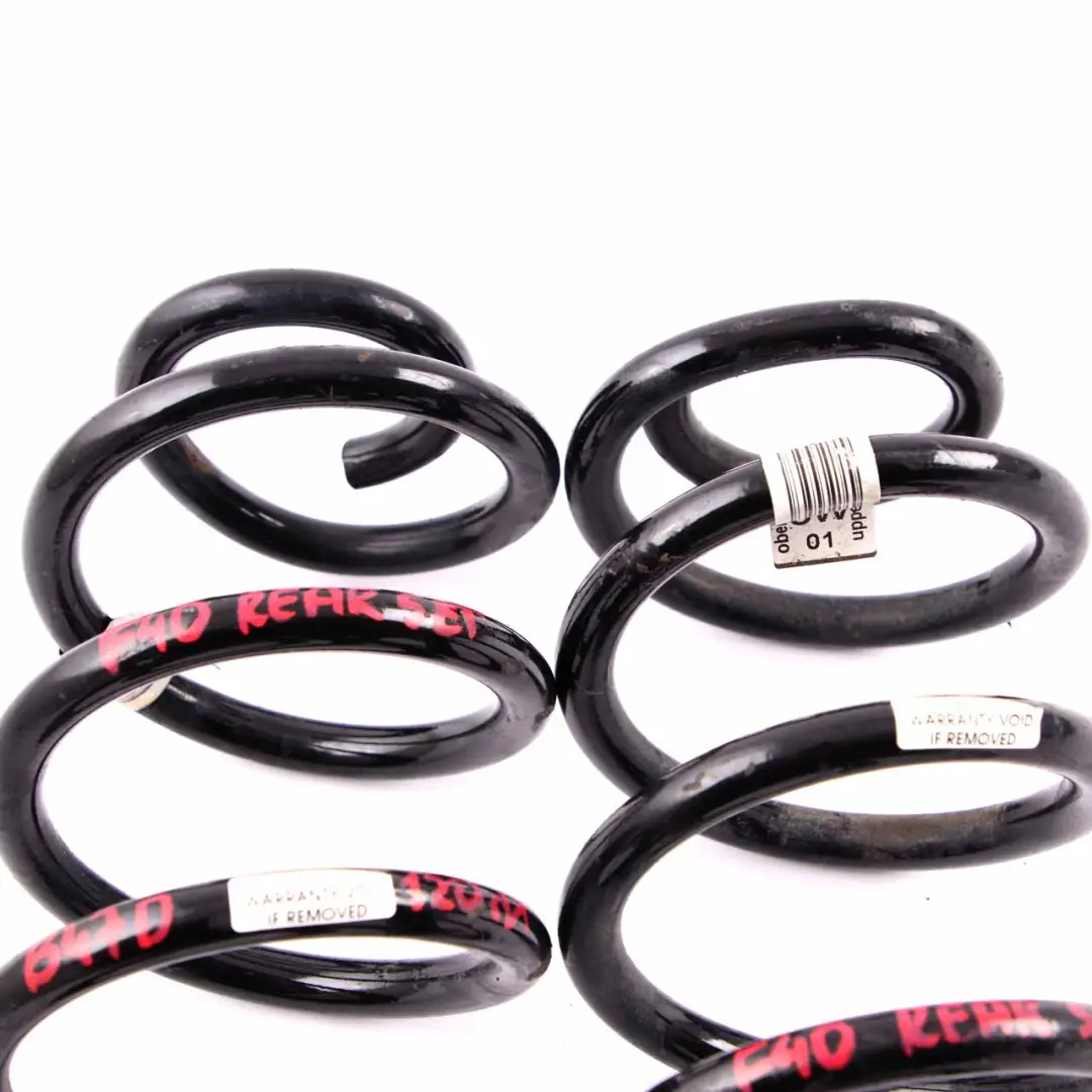 BMW F40 5W Coil Spring Set Rear Left Right N/O/S Suspension Coil Dampering - SKU F40 5W Rear Coil Spring Set - Part number F40 5W Rear Coil Spring Set