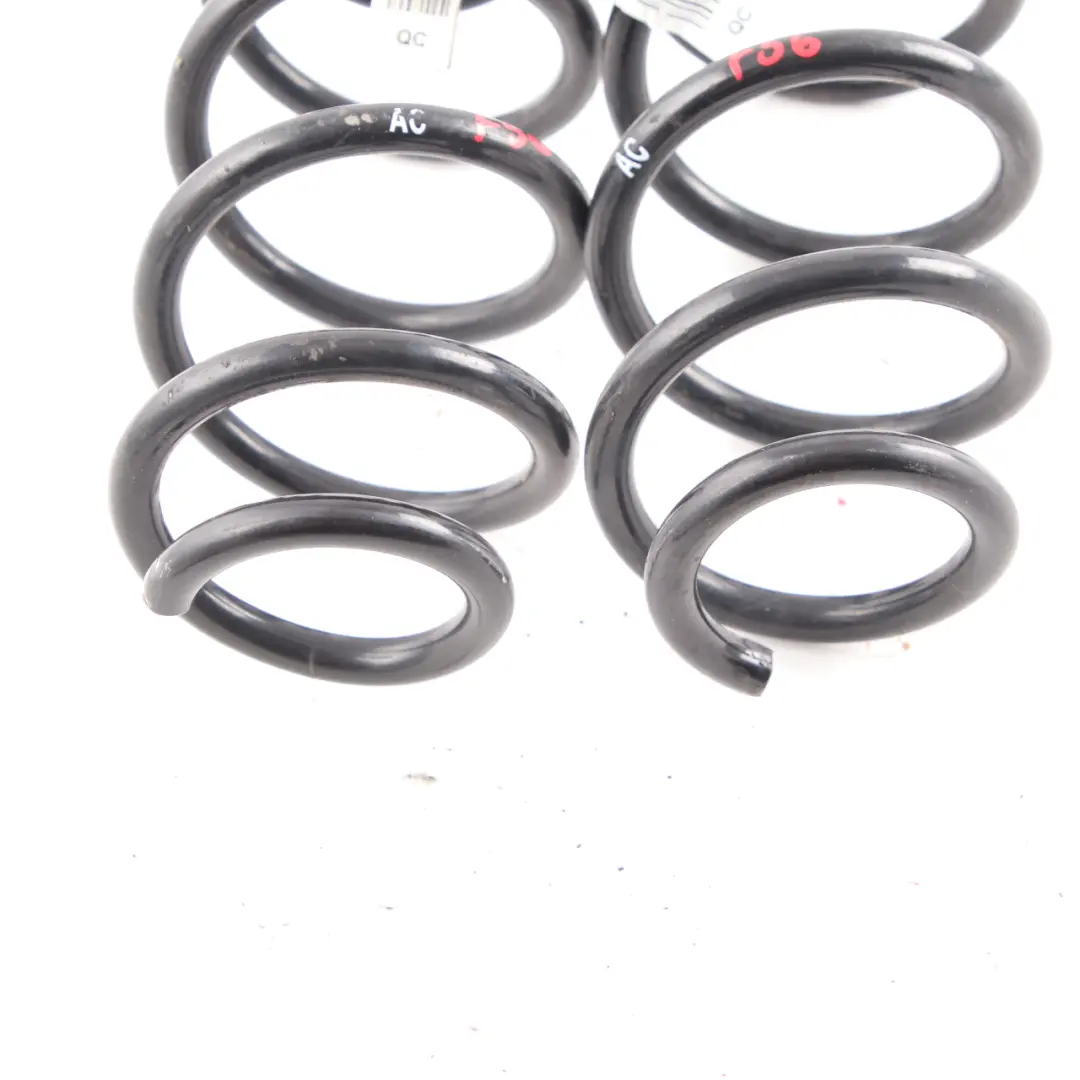 Coil Spring Rear Axle Suspension Left Right N/O/S Set AC QC to Mini F56 with Part number F56 AC QC COIL SPRING Mini F56 Coil Spring Rear Axle Suspension Left Right N/O/S Set AC QC - SKU F56 AC QC COIL SPRING - Part number F56 AC QC COIL SPRING