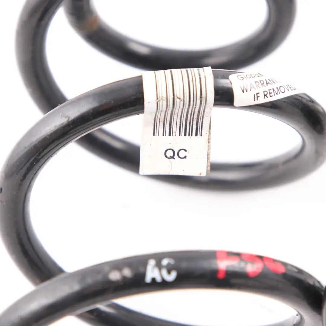 Coil Spring Rear Axle Suspension Left Right N/O/S Set AC QC to Mini F56 with Part number F56 AC QC COIL SPRING Mini F56 Coil Spring Rear Axle Suspension Left Right N/O/S Set AC QC - SKU F56 AC QC COIL SPRING - Part number F56 AC QC COIL SPRING