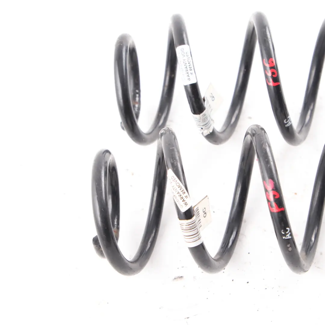 Coil Spring Rear Axle Suspension Left Right N/O/S Set AC QC to Mini F56 with Part number F56 AC QC COIL SPRING Mini F56 Coil Spring Rear Axle Suspension Left Right N/O/S Set AC QC - SKU F56 AC QC COIL SPRING - Part number F56 AC QC COIL SPRING