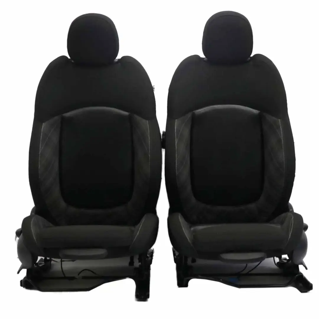 Sedili sportivi interni in tessuto/pelle Nero Carbonio per Mini Cooper One con numero di parte F56 Mini Cooper One Sedili sportivi interni in tessuto/pelle Nero Carbonio - SKU F56 Fabric / Leather Sport Seats (FYE1) - Numero di parte F56