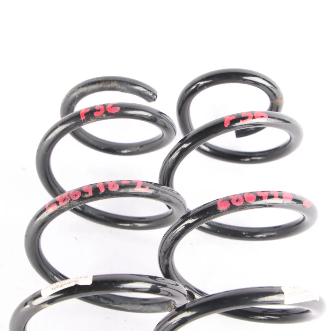 Coil Spring Cooper SD Rear Axle Suspension Left Right N/O/S Set to Mini F56 with Part number F56 RJ Coil Spring Mini F56 Coil Spring Cooper SD Rear Axle Suspension Left Right N/O/S Set - SKU F56 SD Coil Spring - Part number F56 RJ Coil Spring