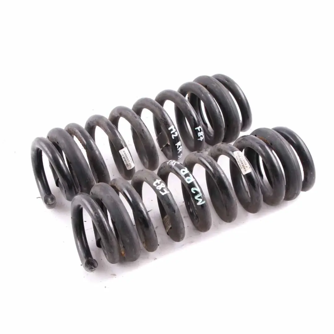 Coil Spring Set BMW Rear Left Right N/O/S Suspension Coil Spring to with Part number F87 M2 Coil Spring Set BMW Rear Left Right N/O/S Suspension Coil Spring - SKU F87 M2 Rear Coil Spring Set - Part number F87 M2