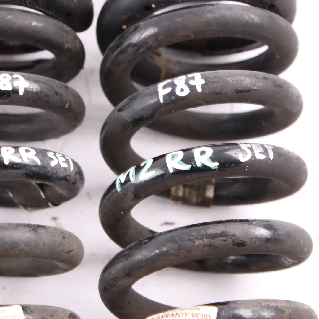  Coil Spring Set BMW Rear Left Right N/O/S Suspension Coil Spring - SKU F87 M2 Rear Coil Spring Set - Part number F87 M2