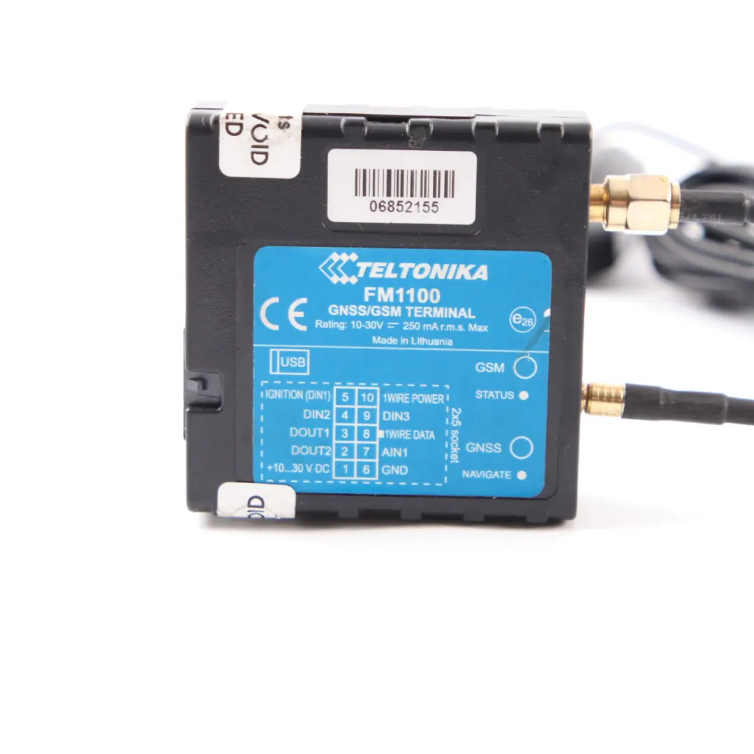  Teltonika GNSS GSM GPS Car Tracker Connectivity Terminal Set - SKU FM1100 - Part number FM1100