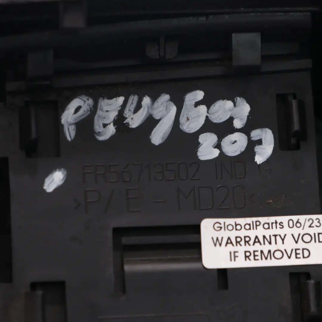 Peugeot 207 Interruptor cerradura central puerta Tarjeta Panel - SKU FR56713502 - Número de pieza FR56713502