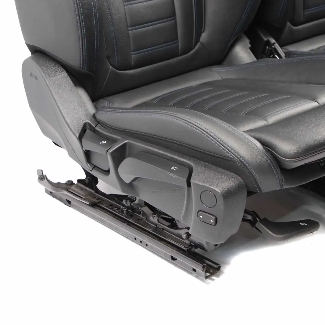  Leather Seats BMW G20 G21 Front Sport Black Vernasca Blue Stitching Heated Seat - SKU G20 G21 Sport Leather Front Seats - Part number G20 G21 Sport Leather Front Seats