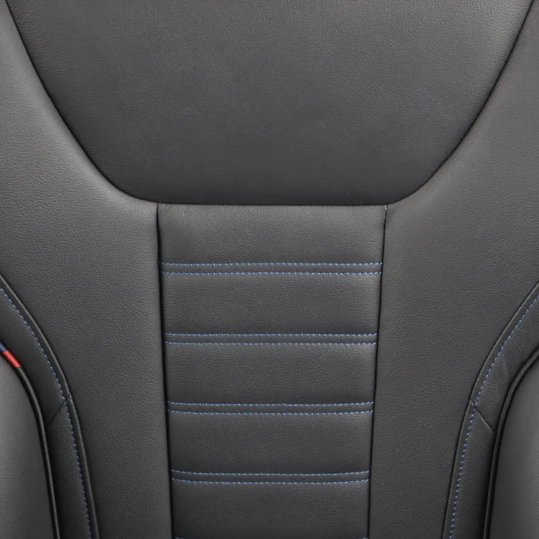  Leather Seats BMW G20 G21 Front Sport Black Vernasca Blue Stitching Heated Seat - SKU G20 G21 Sport Leather Front Seats - Part number G20 G21 Sport Leather Front Seats