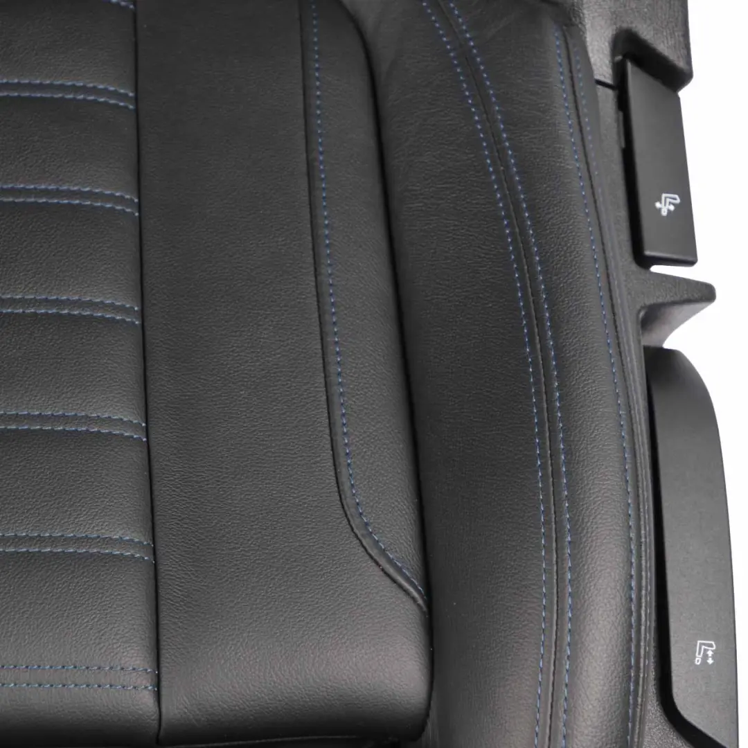  Leather Seats BMW G20 G21 Front Sport Black Vernasca Blue Stitching Heated Seat - SKU G20 G21 Sport Leather Front Seats - Part number G20 G21 Sport Leather Front Seats