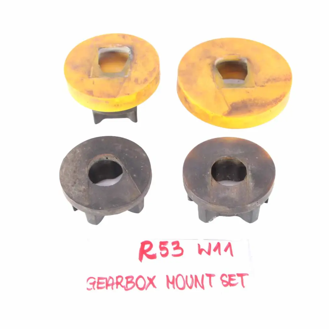 Gearbox Mount Mini R53 W11 Supporting Bracket Rubber Holder Set to with Part number Gearbox Mount R53 Gearbox Mount Mini R53 W11 Supporting Bracket Rubber Holder Set - SKU Gearbox Mount R53 - Part number Gearbox Mount R53