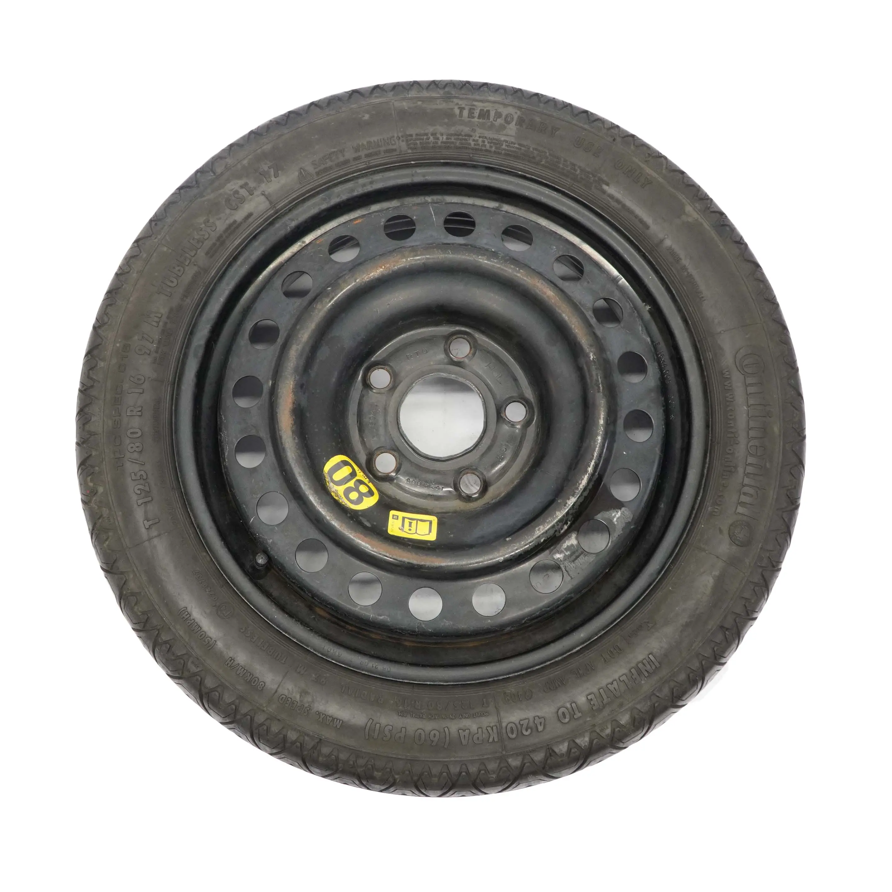GM General Motors Stahl Felge Notrad Reserverad 16" 4J ET:41 R16 125/80 