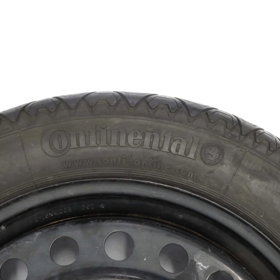 GM General Motors Spare Wheel Steel 16" 4J ET:41 Tyre R16 125/80 Continental - SKU GM 16'' 4J ET:41 - Part number GM 16'' 4J ET:41