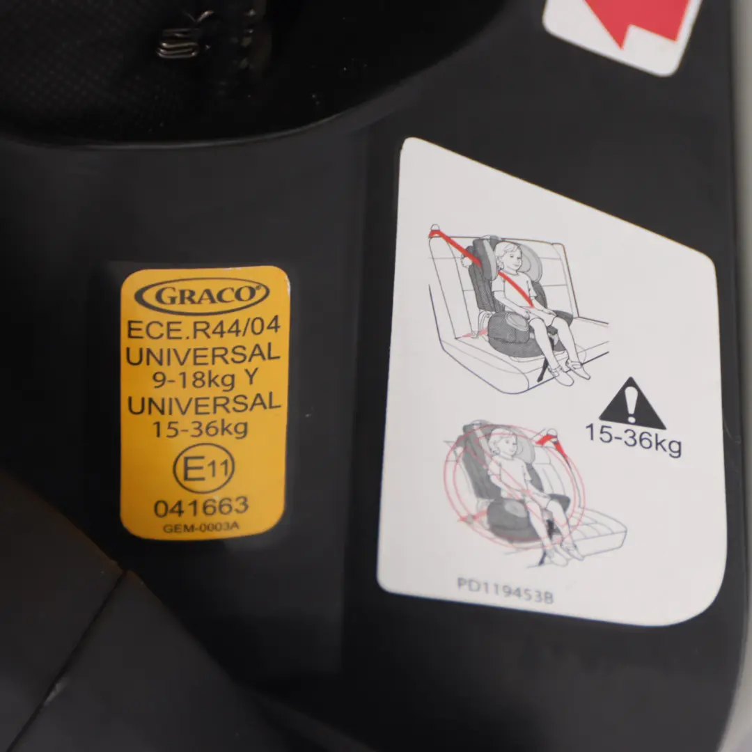  Genuine Graco Nautilus Car Seat 3-in-1 Seat Booster Universal 9-36 kg - SKU Graco Nautilus 65 - Part number Graco Nautilus 65