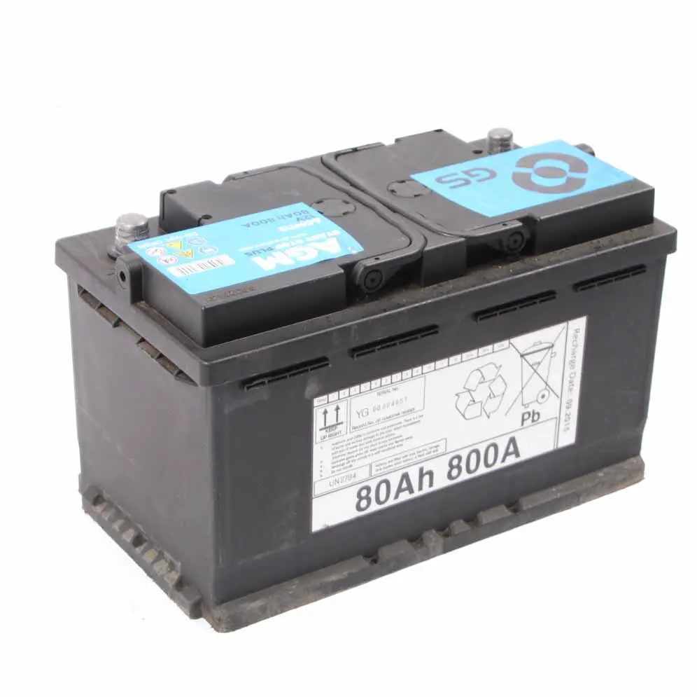 Accumulator Battery AGM Start Stop Plus 80Ah 800A 12V AGM115 to GS with Part number GS 80Ah Accumulator GS Accumulator Battery AGM Start Stop Plus 80Ah 800A 12V AGM115 - SKU GS 80Ah Accumulator - Part number GS 80Ah Accumulator