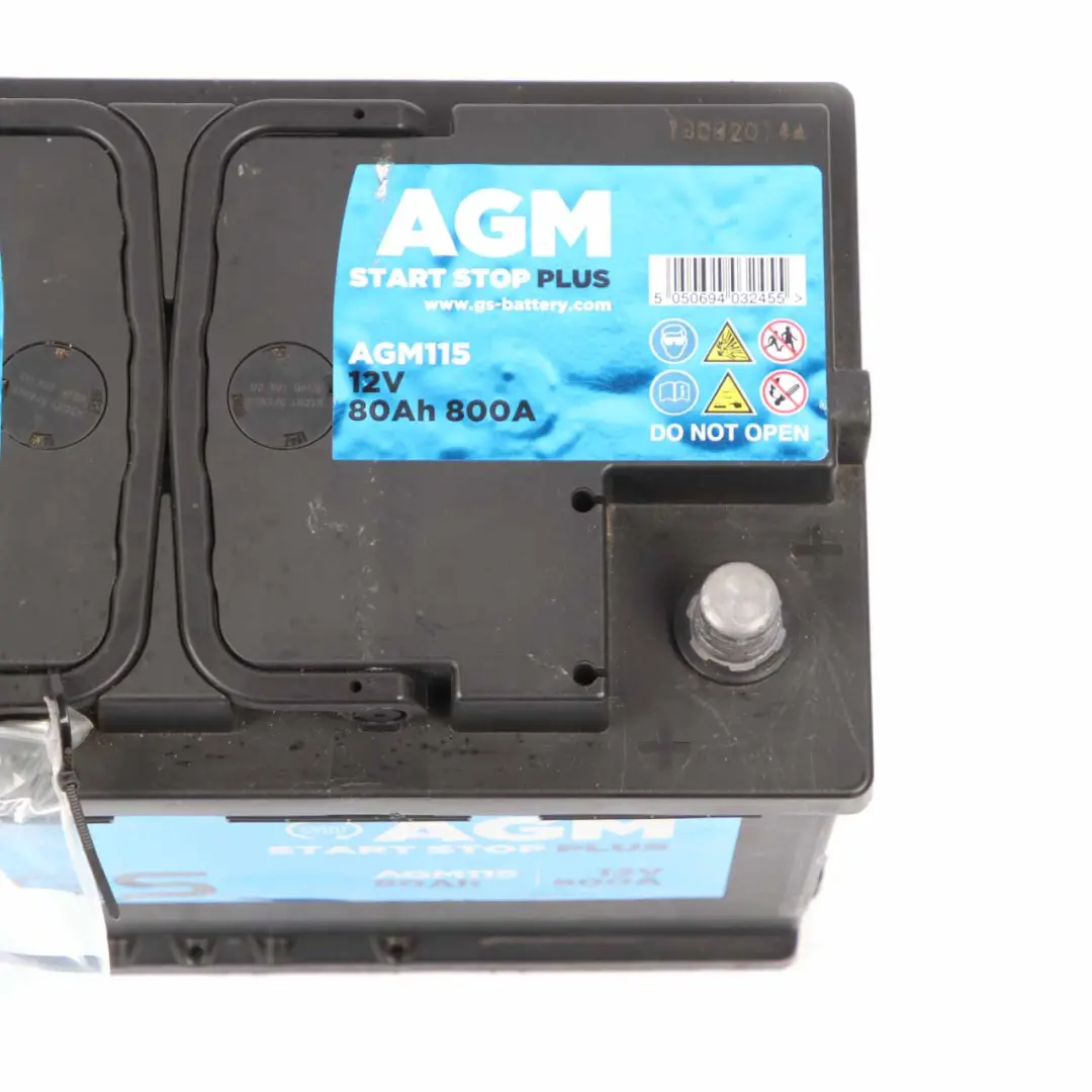 GS Accumulator Battery AGM Start Stop Plus 80Ah 800A 12V AGM115 - SKU GS 80Ah Accumulator - Part number GS 80Ah Accumulator