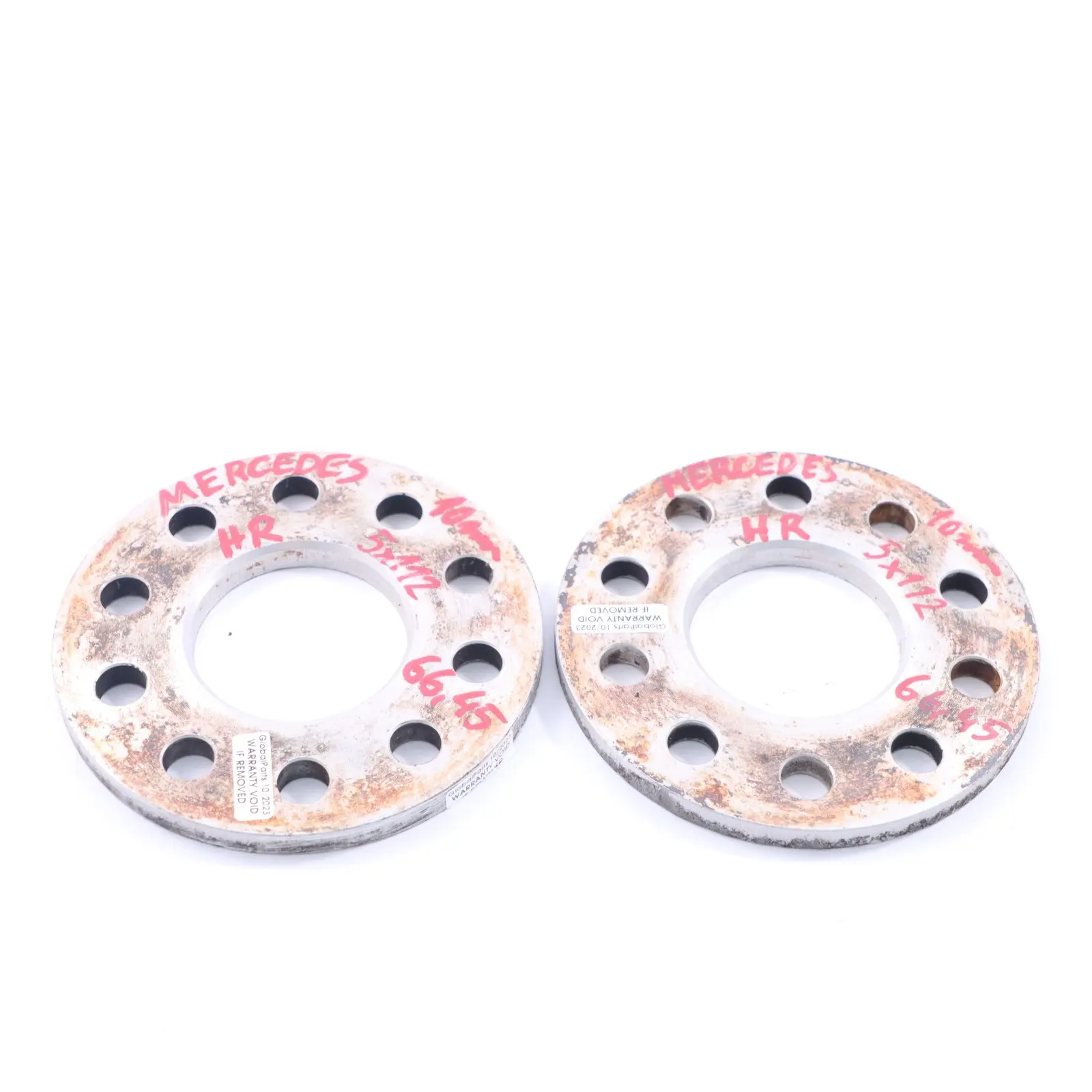 H&R Distanziali ruota in lega Spessori mozzo Mercedes 5x112 66,45mm 10mm